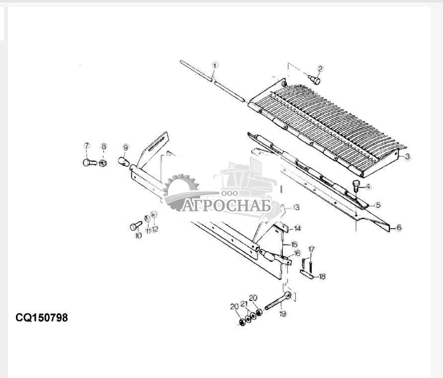 Регулируемая надставка подбарабанья 